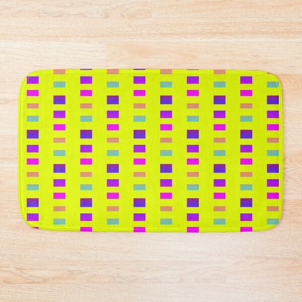 Item preview, Bright yellow purple contrast color combination | contrast color geometric pattern designed and sold by lausn.