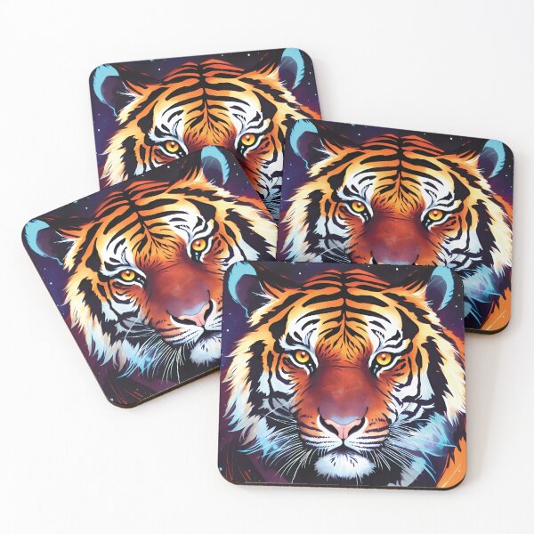 Item preview, Tiger Abstract Art | Colorful Tiger Painting | Abstract Tiger Painting | Artistic Tiger Decor | Space Tiger | Galaxy Tiger designed and sold by MysticMyras.