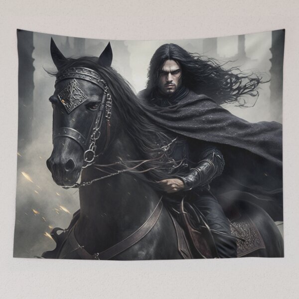 Item preview, Fierce Dark Sorcerer on Horseback designed and sold by Dragonstrom.
