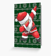 Funny Dabbing Santa Ugly Design Greeting Card
