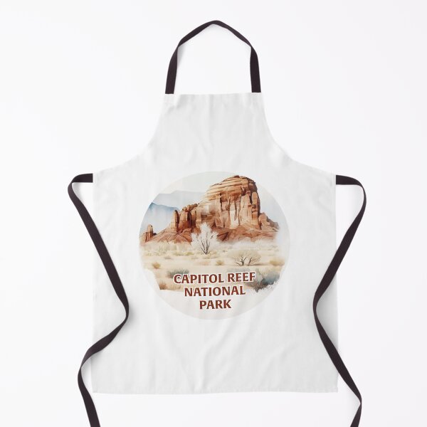 Item preview, Capitol Reef National Park Boho Watercolor Circle designed and sold by PikoApparel.