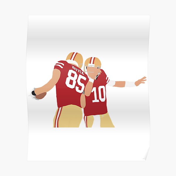 Kittle Jersey Red Poster for Sale by reevevi