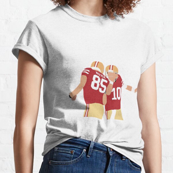 Shedd Shirts Triblend Trey Lance George Kittle 49ers 2022 T-Shirt Large, Women's, Red