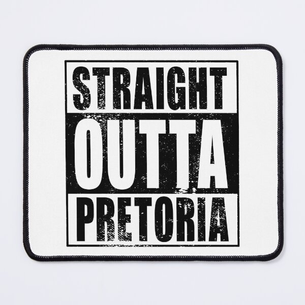 Item preview, Straight Outta Pretoria (black) designed and sold by SolidEarthArt.