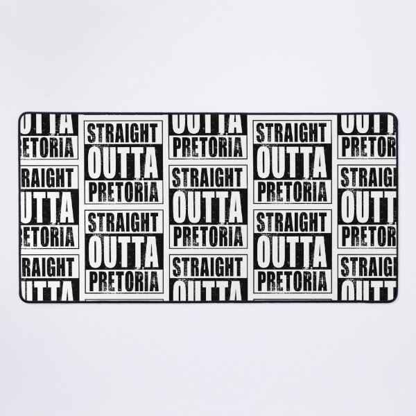 Item preview, Straight Outta Pretoria (black) designed and sold by SolidEarthArt.