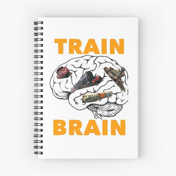 Item preview, Train Brain for the Obsessed Train Lover			 designed and sold by spinningvisions.