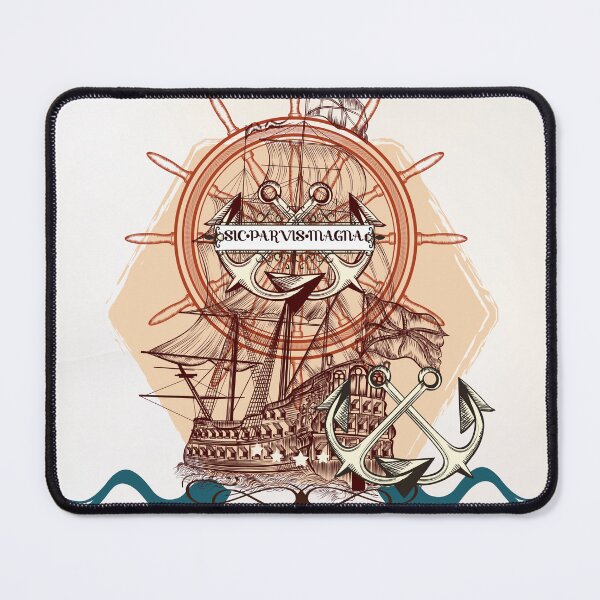 Item preview, sic-parvis-magna nautical design designed and sold by Yanganima.