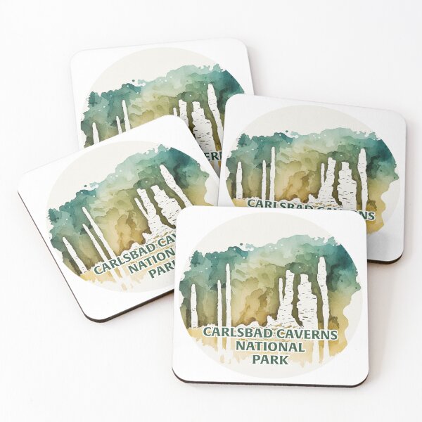 Item preview, Carlsbad Caverns National Park Boho Watercolor Circle designed and sold by PikoApparel.