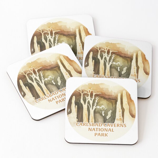 Item preview, Carlsbad Caverns National Park Boho Watercolor Circle designed and sold by PikoApparel.
