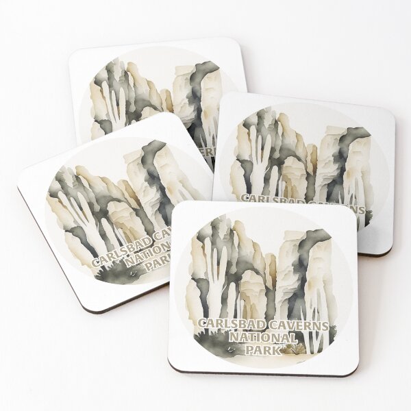 Item preview, Carlsbad Caverns National Park Boho Watercolor Circle designed and sold by PikoApparel.