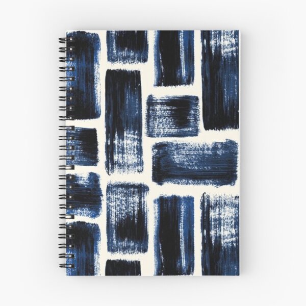 Item preview, Blue Abstract Thick Paint Brush Lines designed and sold by ZedColors.