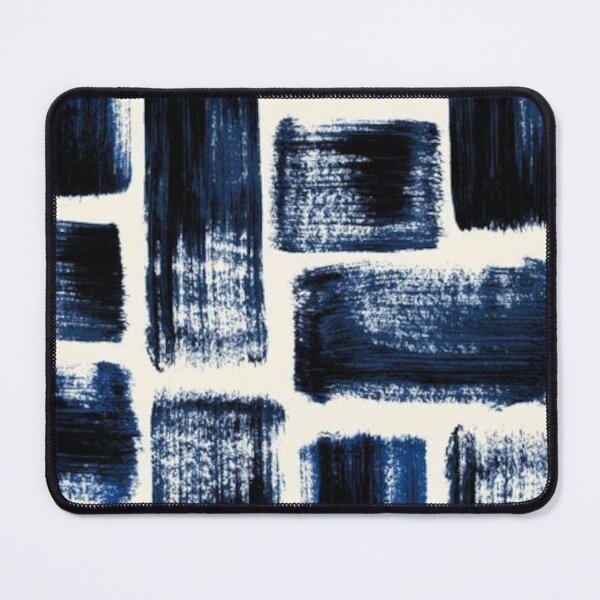 Item preview, Blue Abstract Thick Paint Brush  Lines designed and sold by ZedColors.