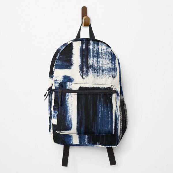 Item preview, Blue Abstract Thick Paint Brush Lines designed and sold by ZedColors.