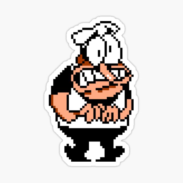 Stressed Peppino (Pizza Tower) | Sticker