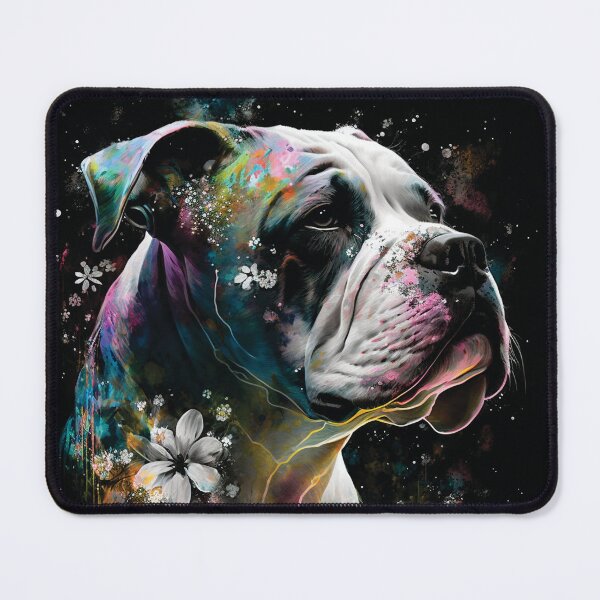 Item preview, American Bulldog stardust portrait designed and sold by HookedOnDogz.