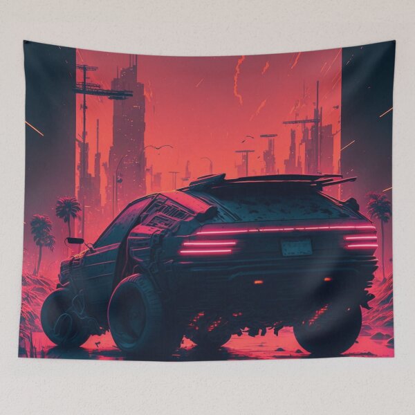 Item preview, 80s Retro-Futuristic Car designed and sold by Nightarcade.