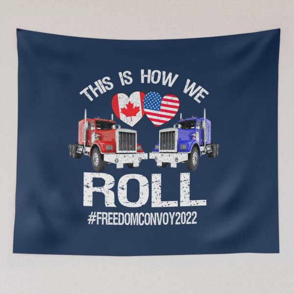 Item preview, American Flag Vintage Support of Truckers Mandate   designed and sold by Eagerset.