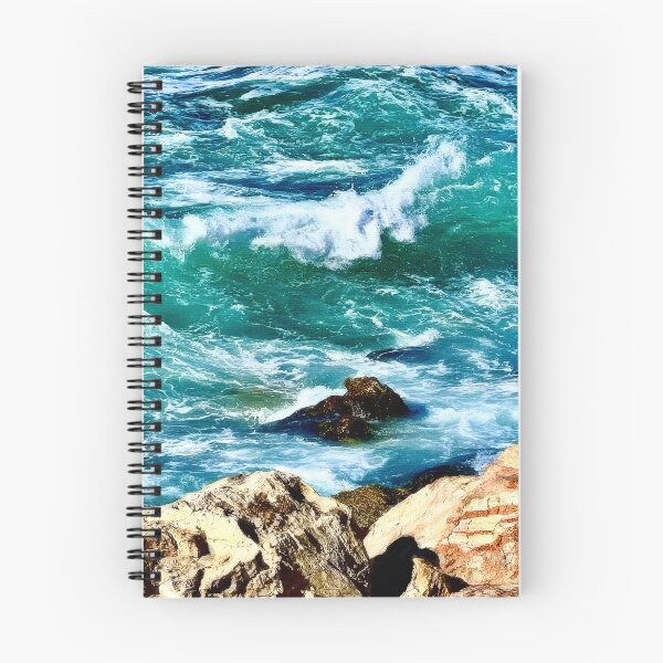 Item preview, Turquoise Waves and Rocky Cliffs designed and sold by Pamela Storch.