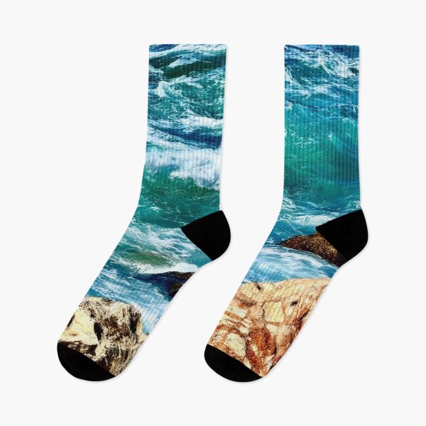 Item preview, Turquoise Waves and Rocky Cliffs designed and sold by Pamela Storch.