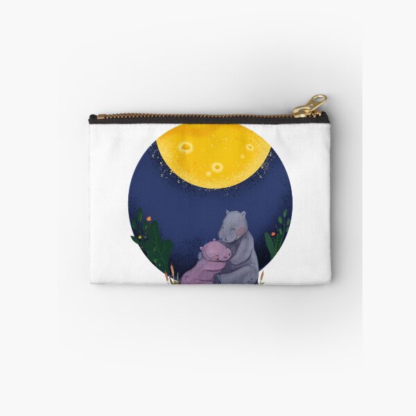 Item preview, Moongazing hippos designed and sold by CreativeStrand.
