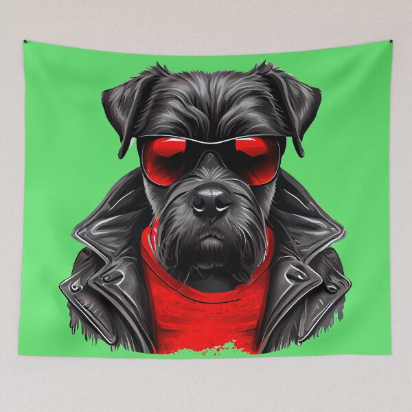 Item preview, Street black terrier designed and sold by Hoity-Toity.