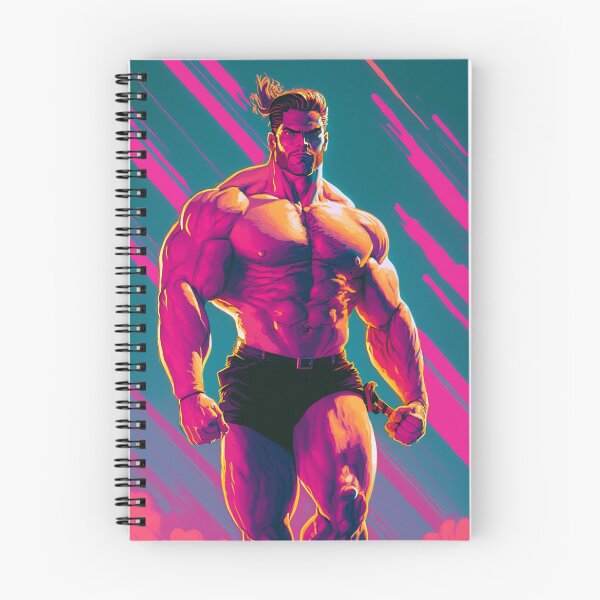 Item preview, 80s Synthwave cyberpunk Strong Man designed and sold by RESToRAPTOR.