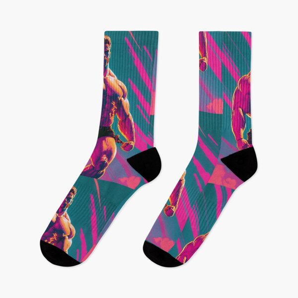Item preview, 80s Synthwave cyberpunk Strong Man designed and sold by RESToRAPTOR.