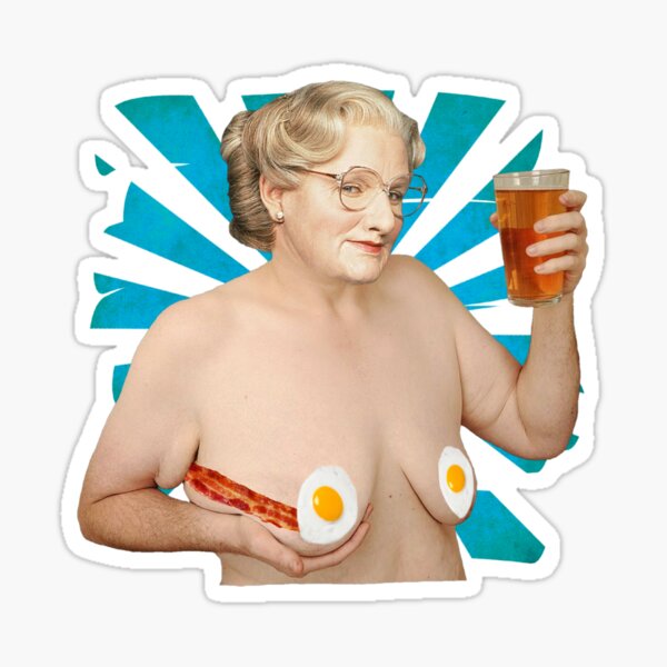 Mrs Doubtfire - Robin Williams Sticker
