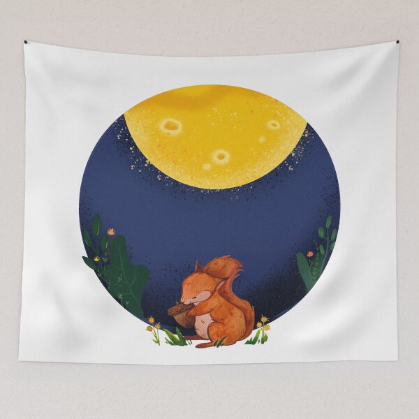 Item preview, Moongazing squirrel designed and sold by CreativeStrand.