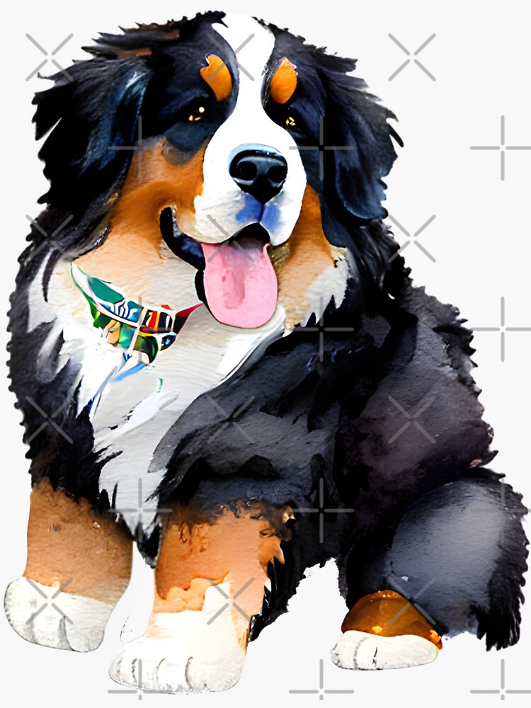 Bernese Mountain Dog Doggie Puppy Present Gift' Sticker