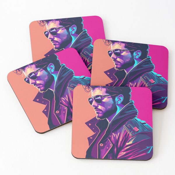 Item preview, 80s Synthwave cyberpunk Stylish man designed and sold by RESToRAPTOR.