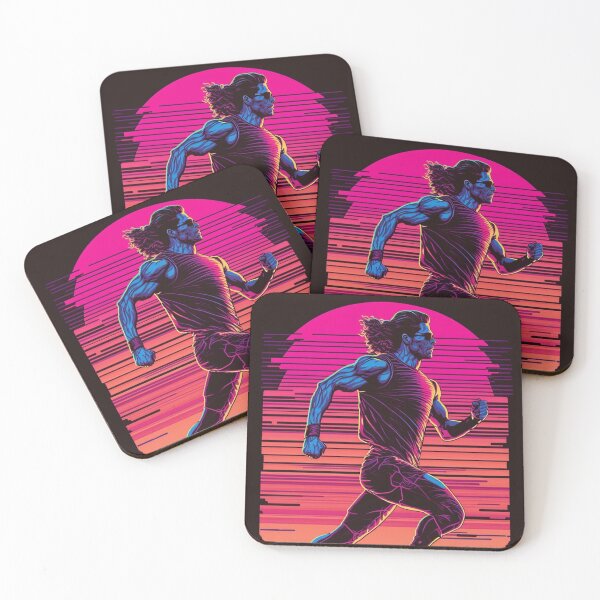 Item preview, 80s Synthwave running sport man designed and sold by RESToRAPTOR.