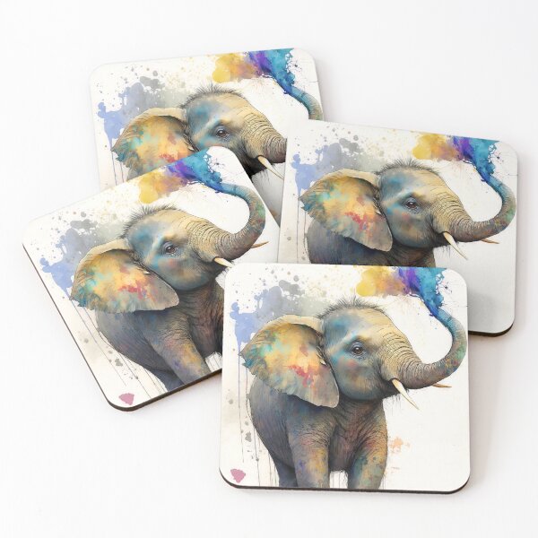 Item preview, Elephant, Watercolor designed and sold by AM FineArtPrints.