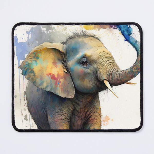 Item preview, Elephant, Watercolor designed and sold by AM FineArtPrints.