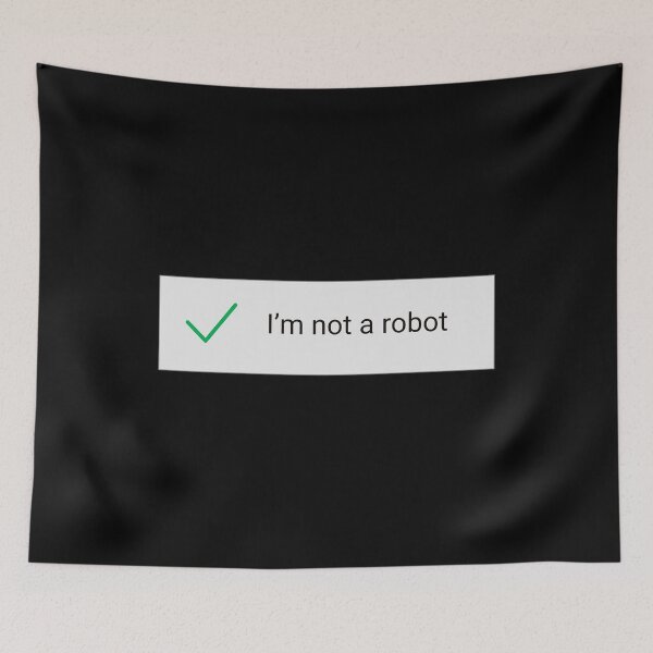 Item preview, I'm Not A Robot (on black) designed and sold by STUDIO-72.