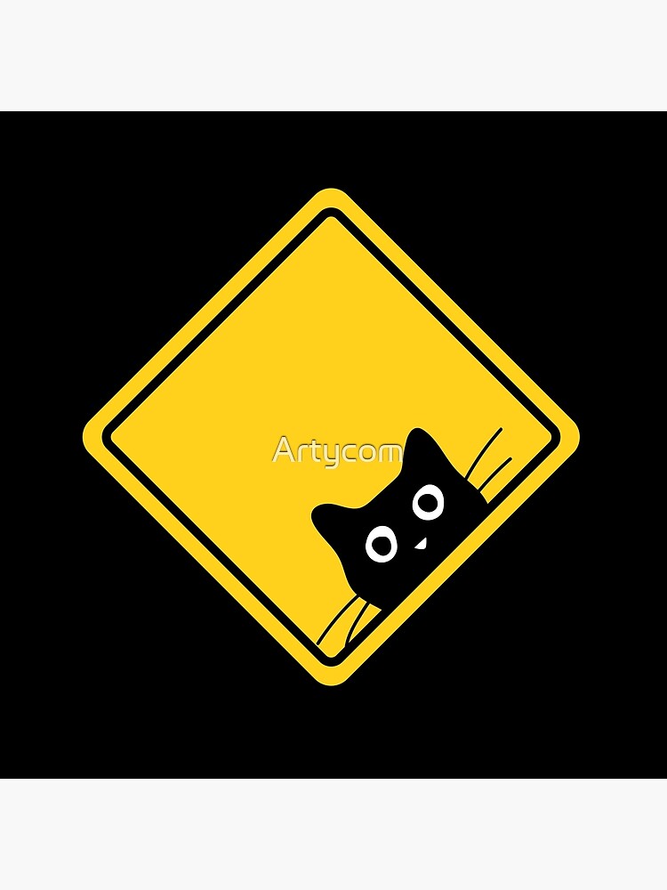 Funny Sneaky Cat | Art Board Print