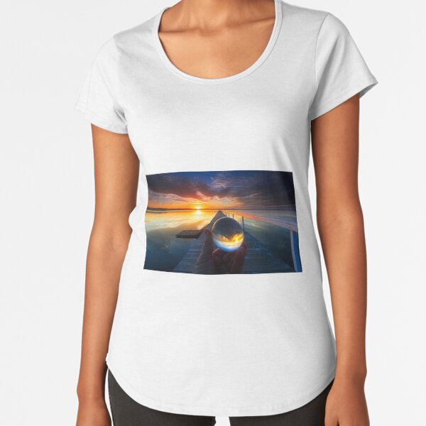 Long Jetty sunset Premium Scoop T-Shirt