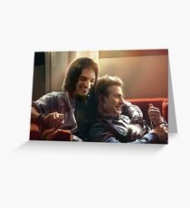 Couch Snuggles Grußkarte