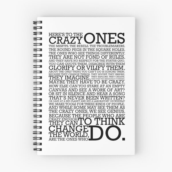 Item preview, Here's To The Crazy Ones designed and sold by iotapixels.