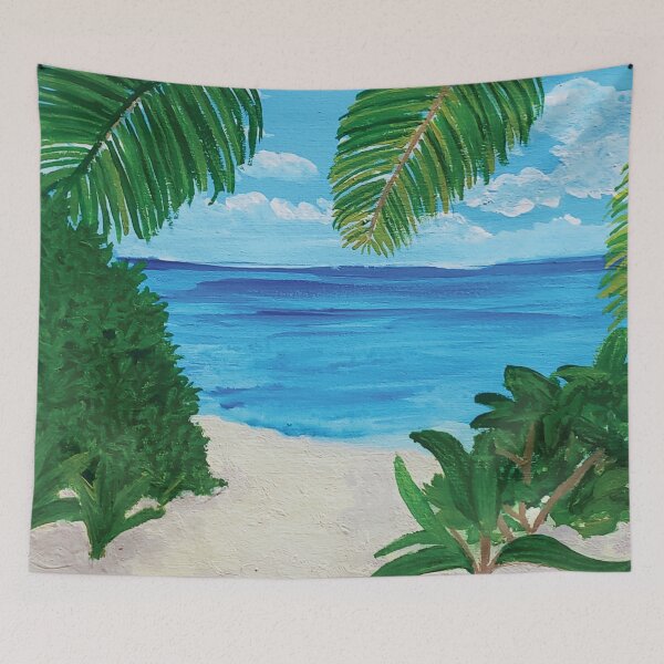 Item preview, Tropical Botanical Beach Scene designed and sold by KayleeRoseArt.