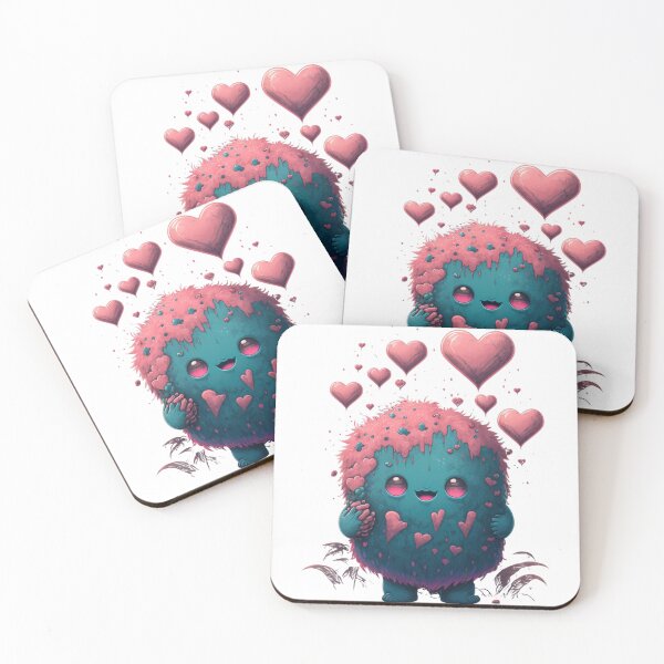 Item preview, Cute Happy Valentine Heart Monster Adorable and Unique my singing monster Illustration  designed and sold by coreymarry1.