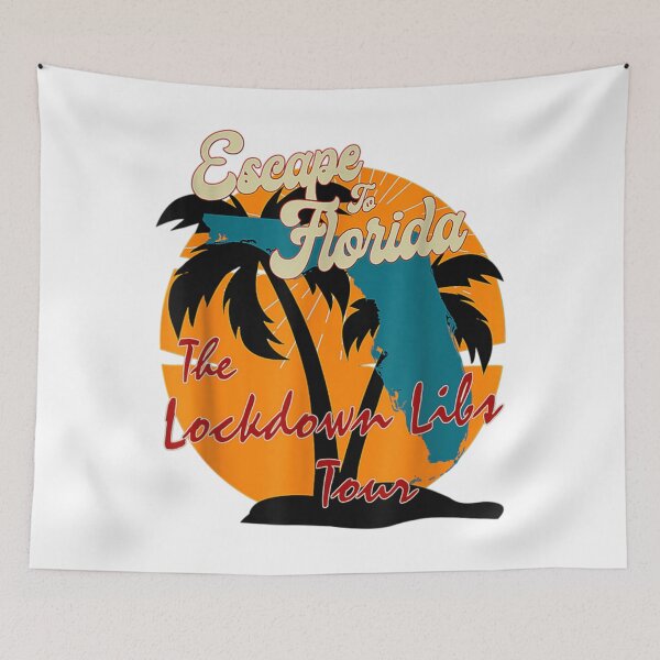 Item preview, Ron Desantis Campaign Escape To Florida Lockdown Libs Tour   designed and sold by Gagirlbadgereel.