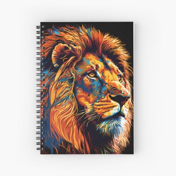 Lion Bag Lion Canvas Bag King of the Jungle Lion Embroidered 