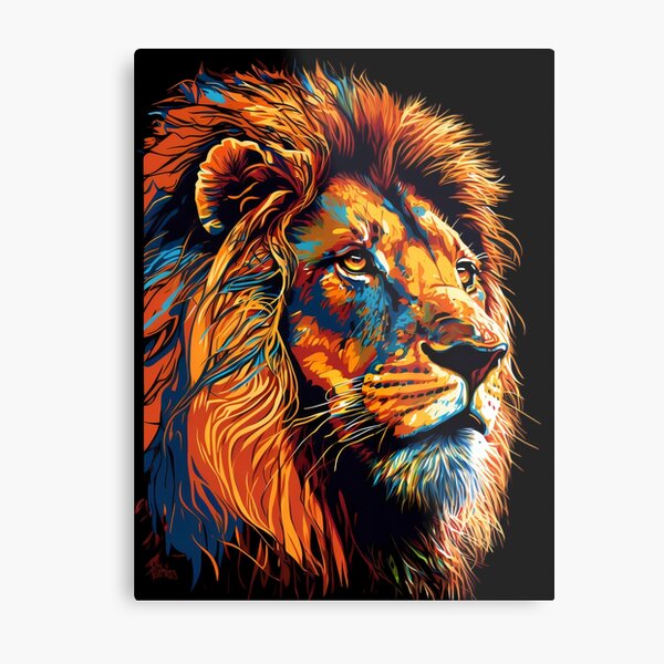 Lion Bag Lion Canvas Bag King of the Jungle Lion Embroidered 