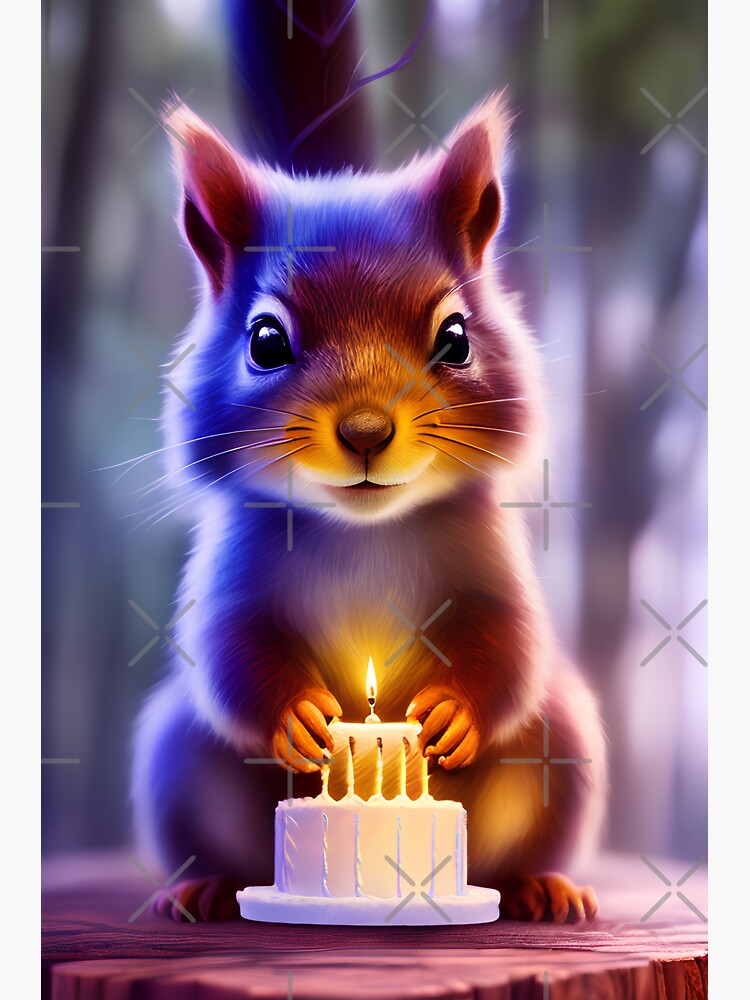 A woodland-themed birthday cake with the cutest squirrel topper!⁠  #instacake #birthday #cakesofinstagram #instafood #baking #yummy #cak... |  Instagram