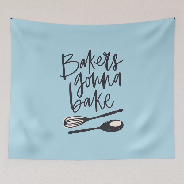 Item preview, Vintage Bakers gonna bake cursive typography  designed and sold by garniturex.