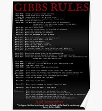 NCIS Gibbs Rules Poster