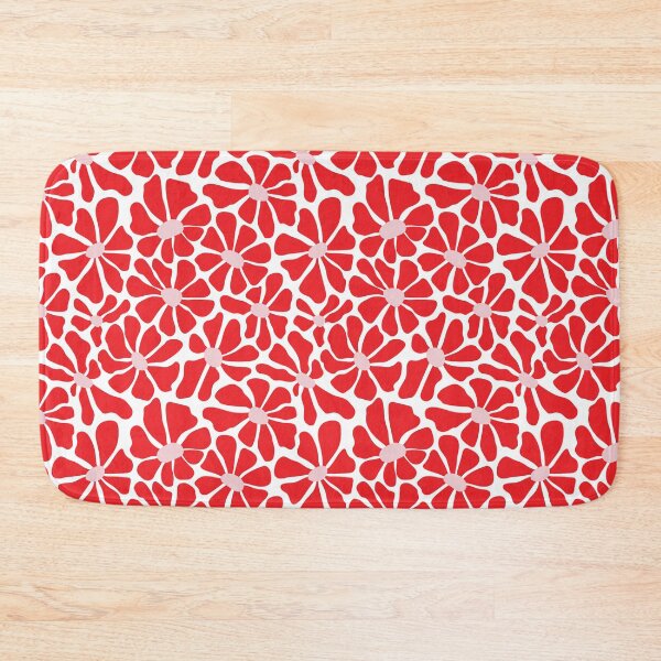 Item preview, Groovy Red, Pink Flowers Hipppie Seamless Pattern designed and sold by Dazzline Designs.
