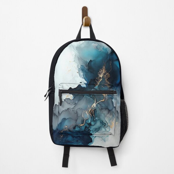 Item preview, Blue Solution - Abstract Alcohol Ink Art designed and sold by inkvestor.