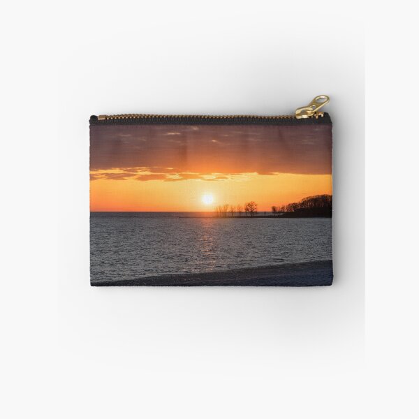 Item preview, Sunset with Fab Cloudbank and Broken Ice Floes on Lake Erie at Welland Canal designed and sold by Georgia Mizuleva.